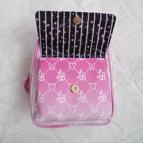 Luv Betsey Pink White Ombre Logo, Small Adult Backpack with Front Pocket Stylish main image 10